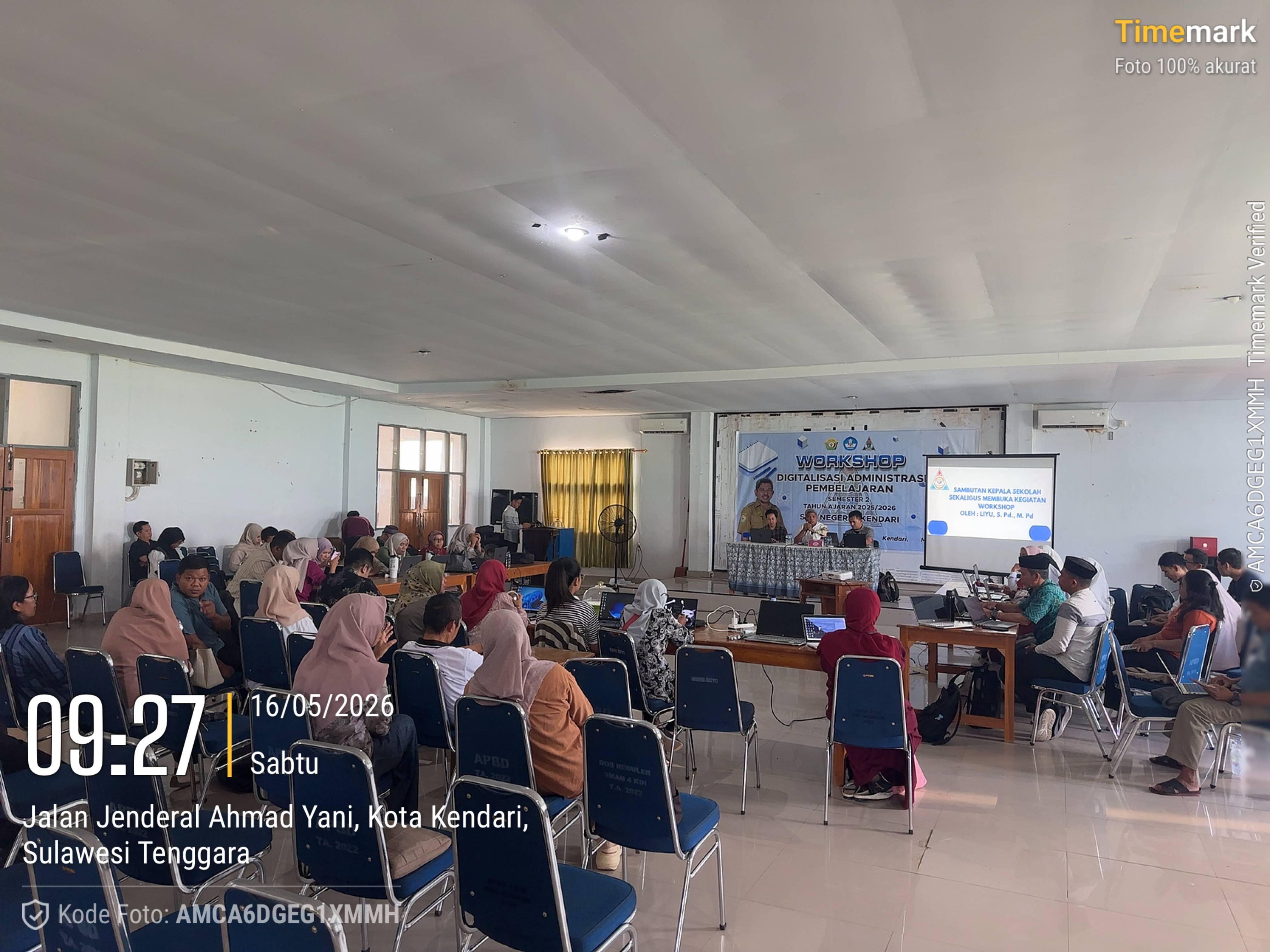 WORKSHOP DIGITALISASI ADMINISTRASI PEMBELAJARAN