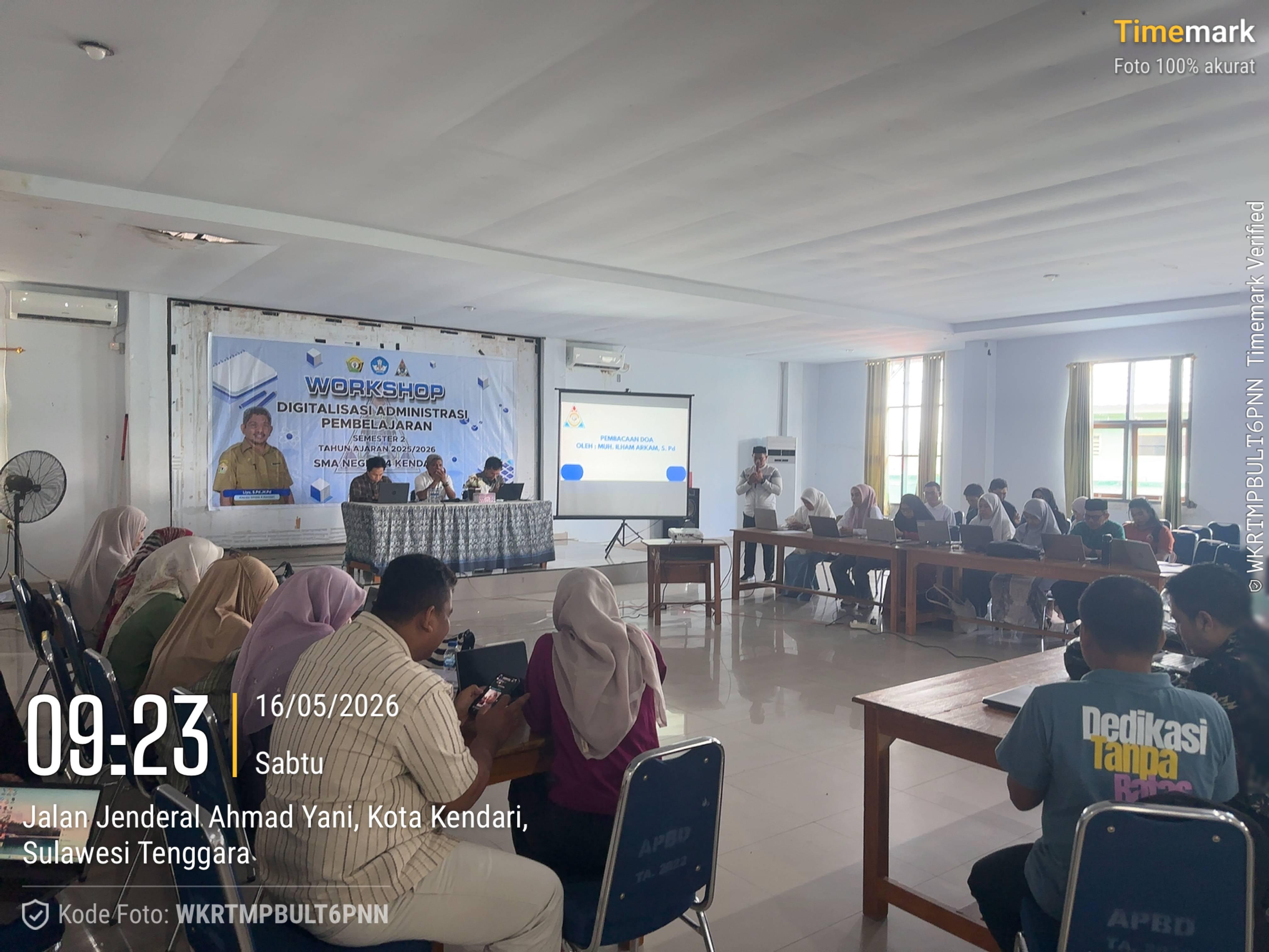 WORKSHOP DIGITALISASI ADMINISTRASI PEMBELAJARAN