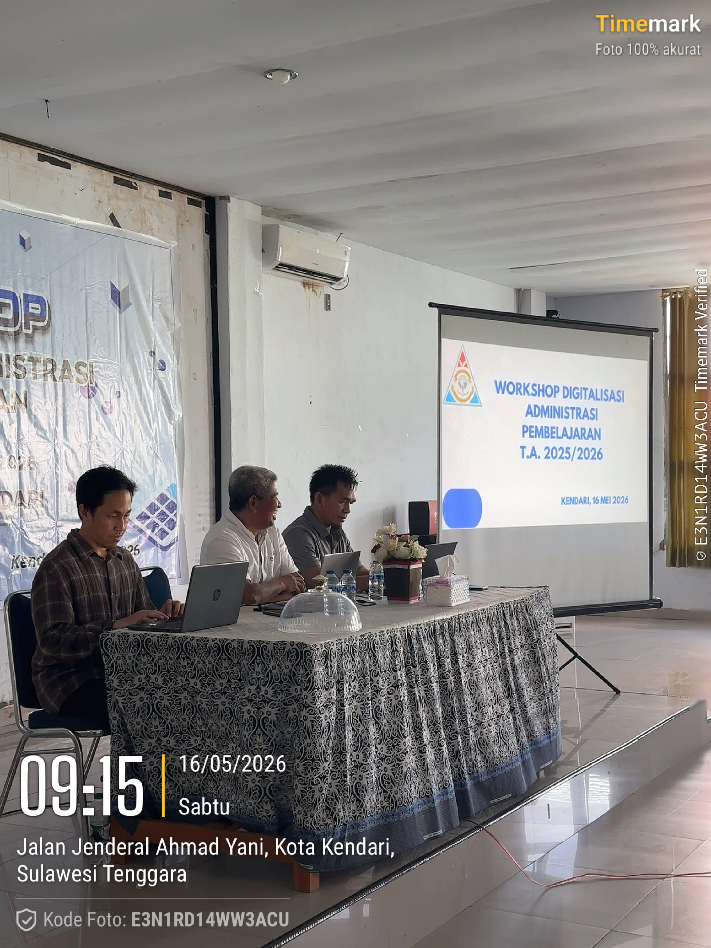 WORKSHOP DIGITALISASI ADMINISTRASI PEMBELAJARAN
