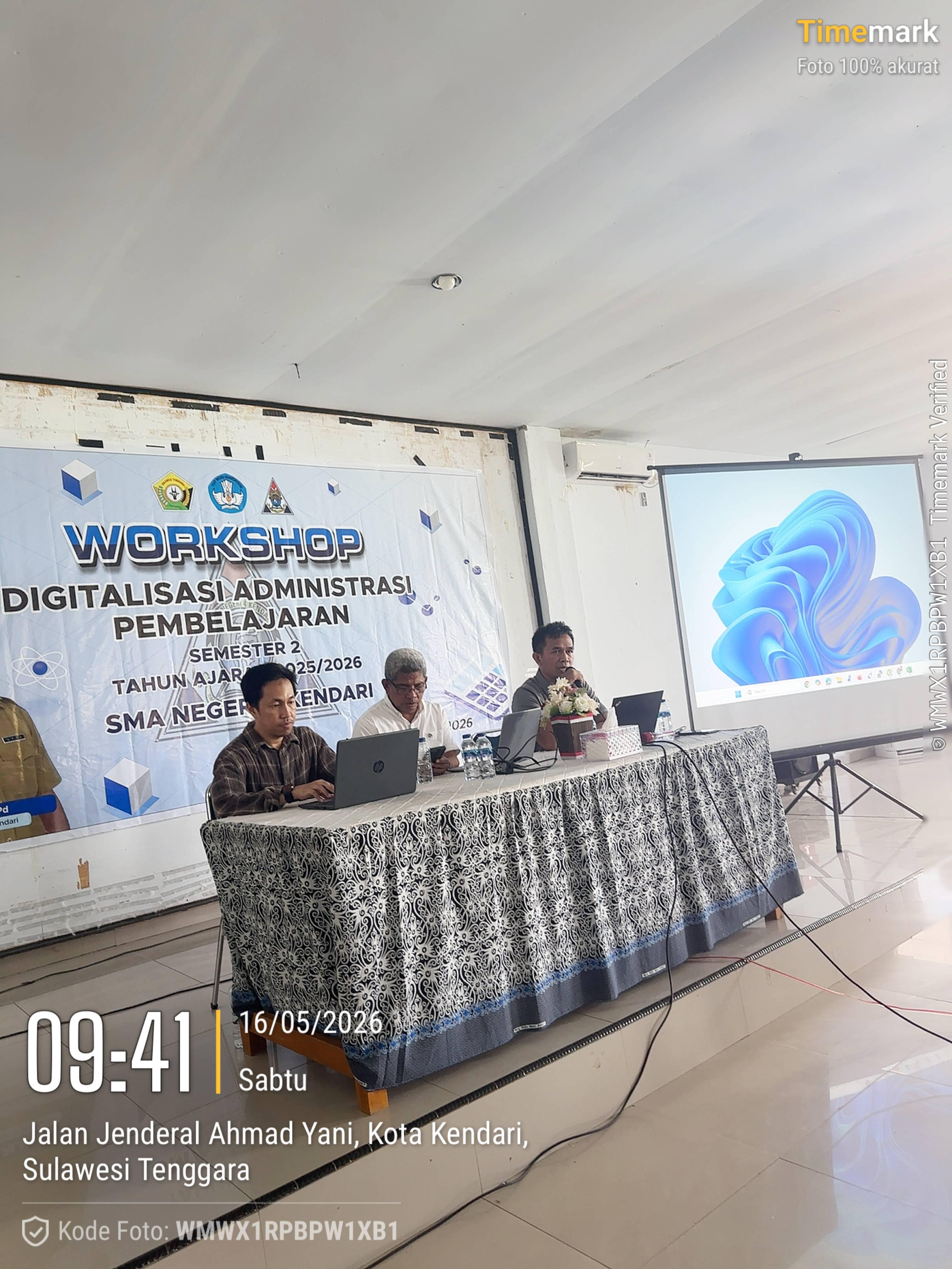 WORKSHOP DIGITALISASI ADMINISTRASI PEMBELAJARAN