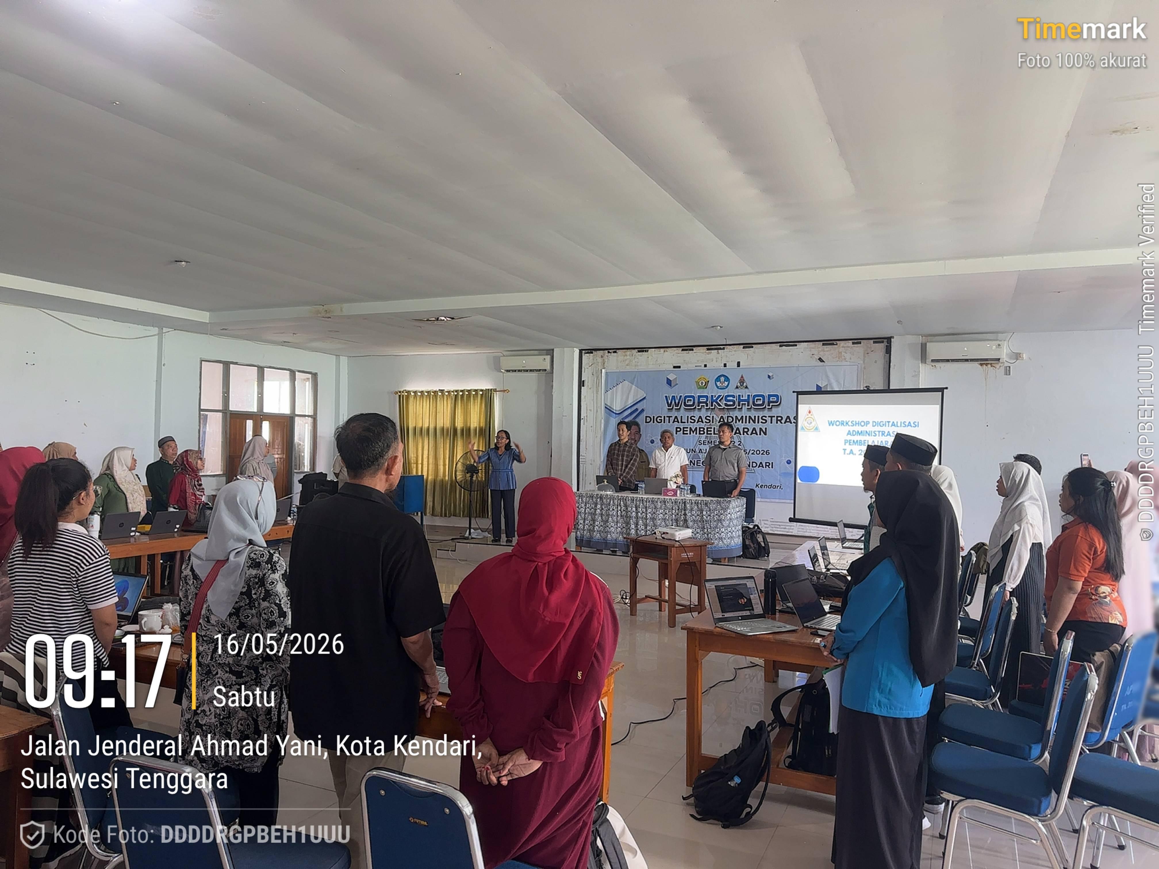 WORKSHOP DIGITALISASI ADMINISTRASI PEMBELAJARAN