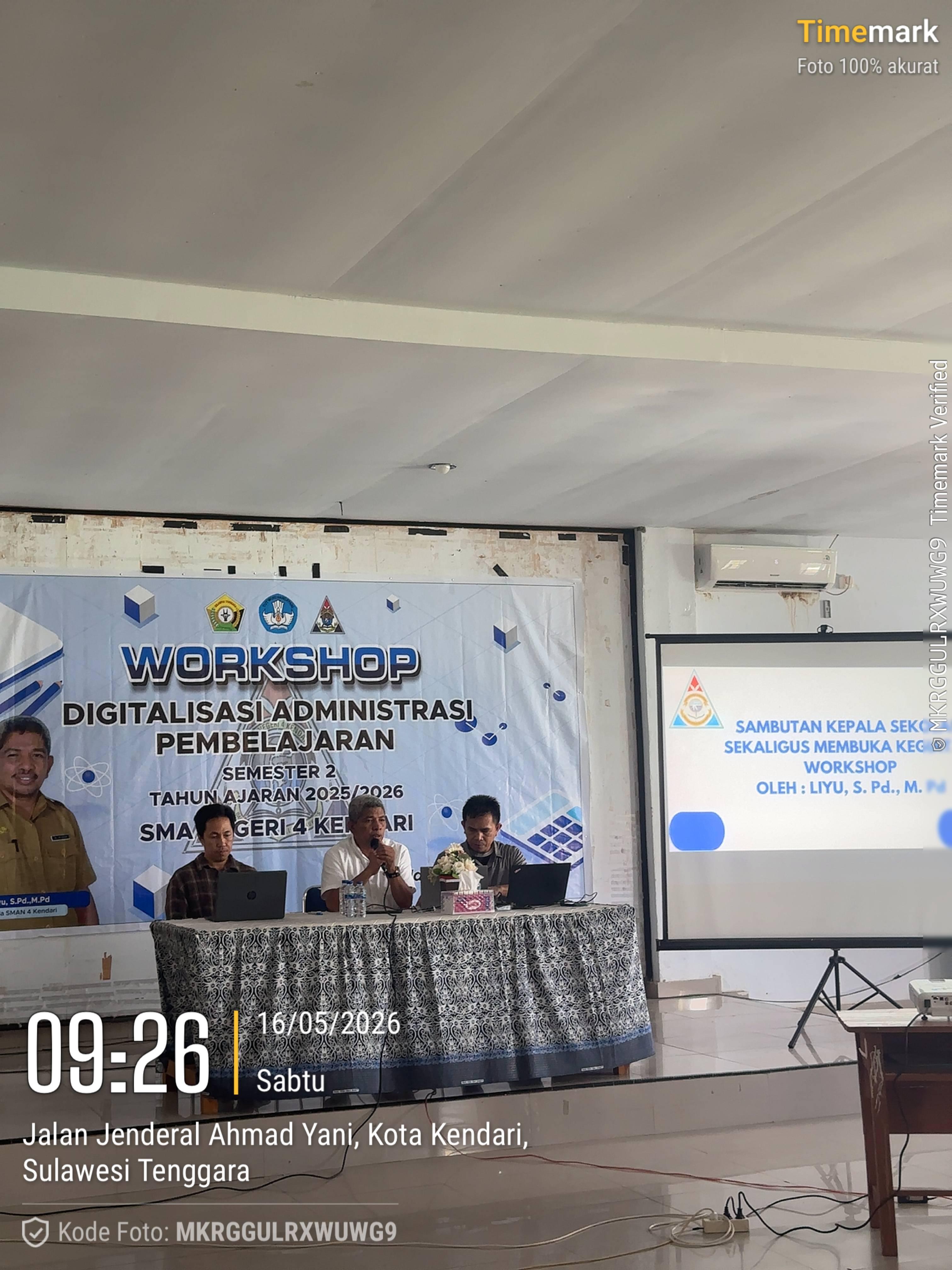 WORKSHOP DIGITALISASI ADMINISTRASI PEMBELAJARAN